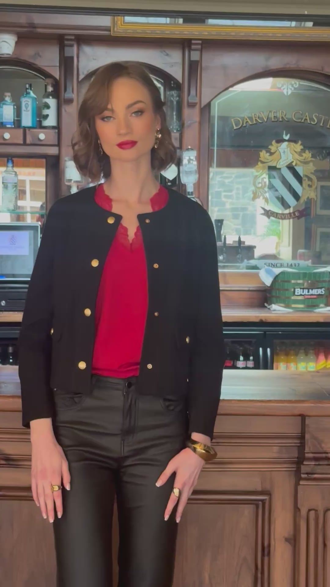 Load video: Rant &amp; Rave Eada Jacket Black