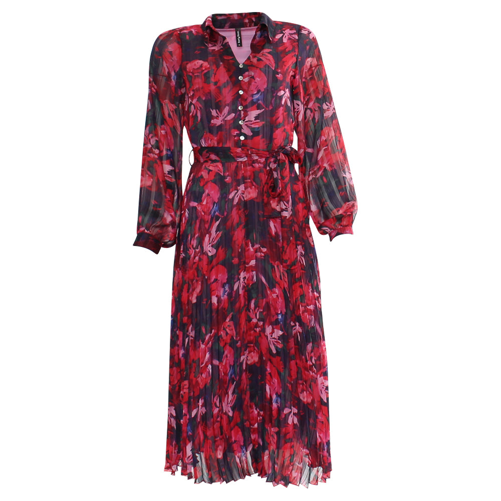 Rant and Rave Melani Shirt Dress Red